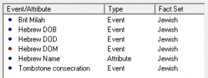 Screen grab of the new facts included in the Judaism Fact Set