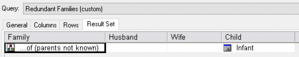 Shows result of custom Query