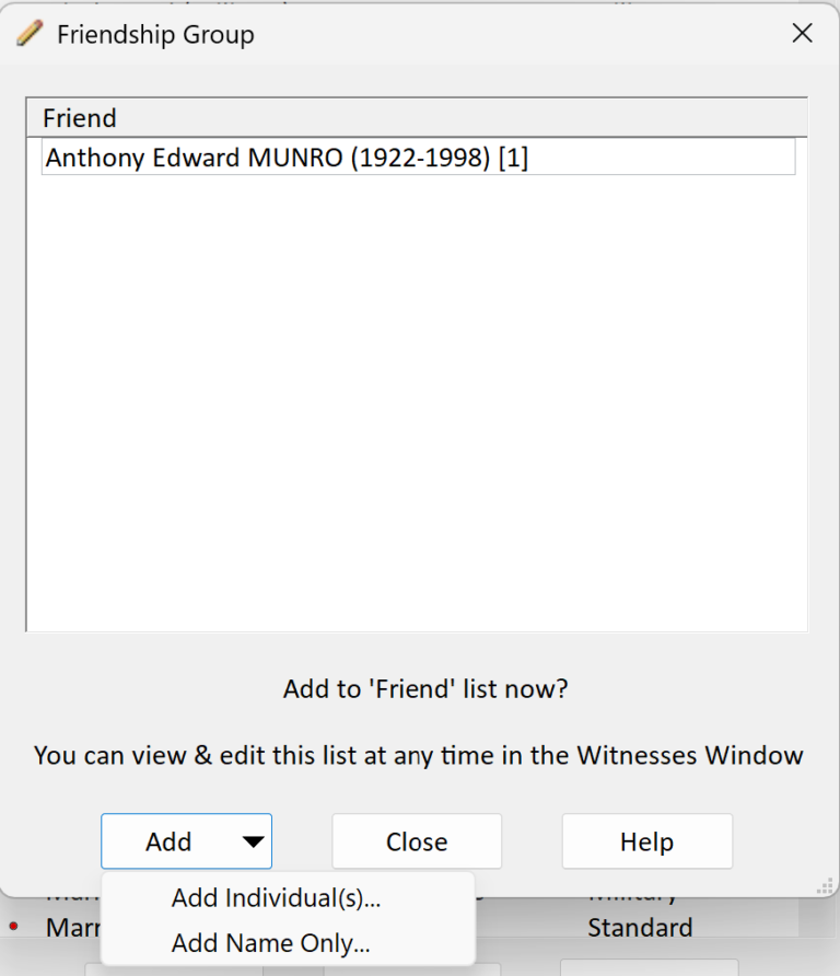 Add People with Roles dialog